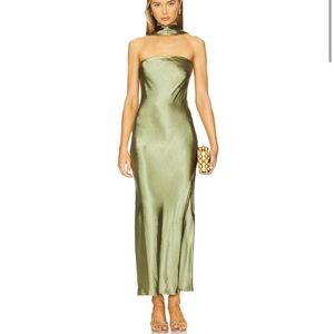 REVOLVE Angelina Neck Tie Maxi Dress